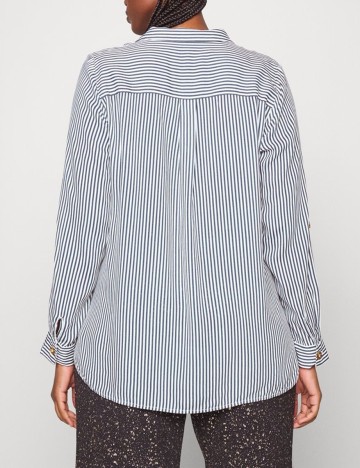 Camasa Vero Moda, alb/gri