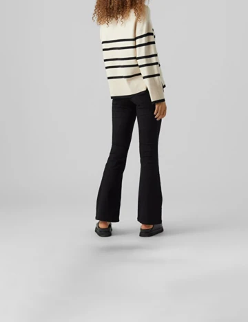 Pulover Vero Moda, crem/negru