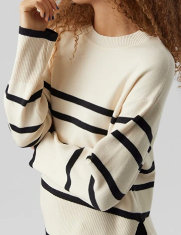 Pulover Vero Moda, crem/negru