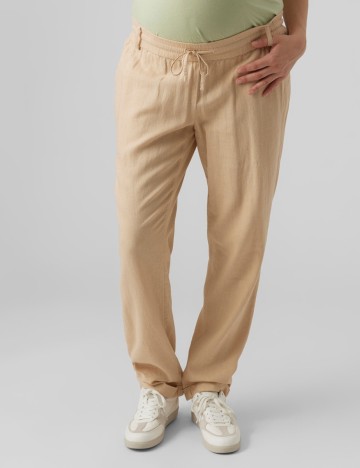 Pantaloni Mamalicious, maro deschis