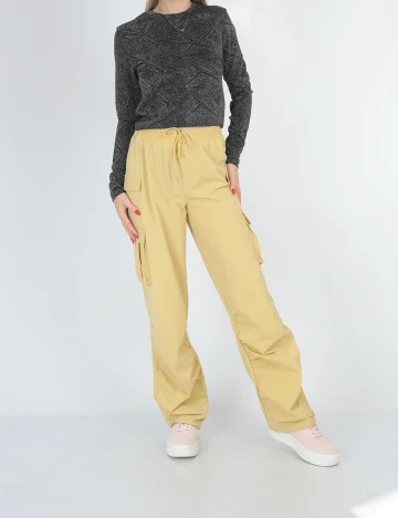 Pantaloni Noisy May, galben