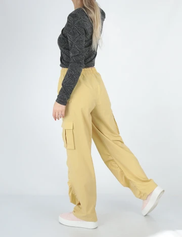 Pantaloni Noisy May, galben