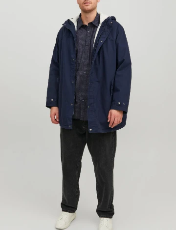 Geaca Jack&Jones Plus Size Men, bleumarin Albastru