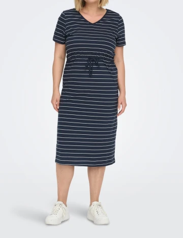 Rochie medie Only Carmakoma, bleumarin