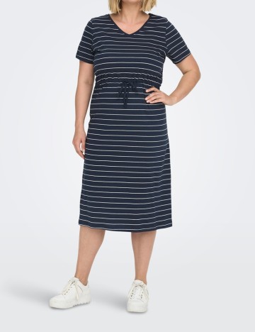 Rochie medie Only Carmakoma, bleumarin