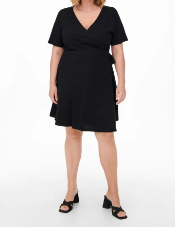 Rochie scurta Only Carmakoma, negru Negru