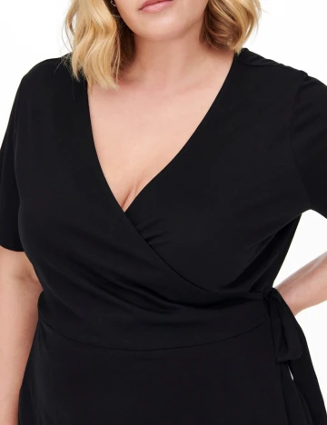 Rochie scurta Only Carmakoma, negru Negru