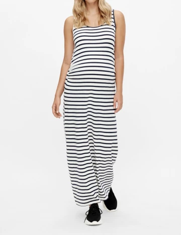 Rochie lunga Mamalicious, alb