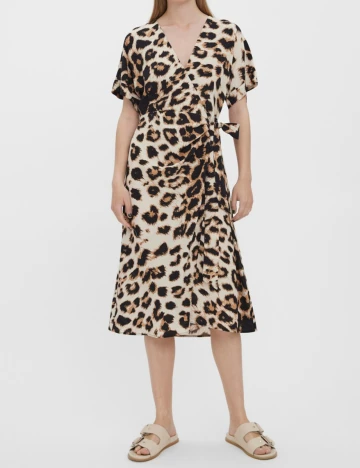 Rochie medie Vero Moda, animal print