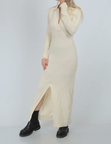 Rochie lunga SHEIN, crem