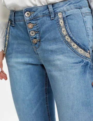 Blugi Cream, albastru