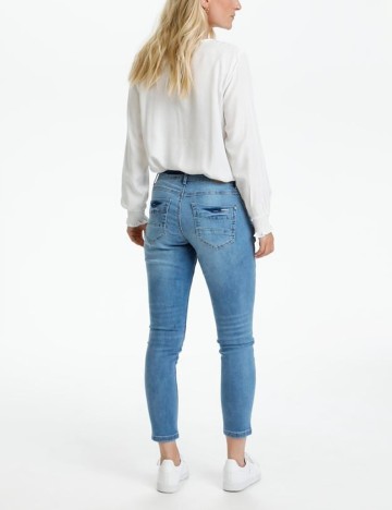 Blugi Cream, albastru