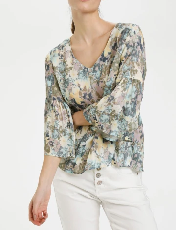 Camasa Cream, floral