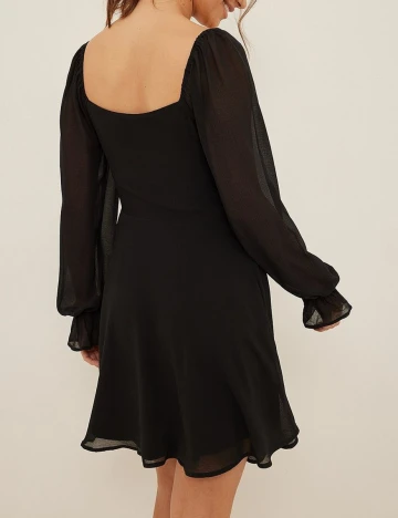 Rochie scurta NA-KD, negru Negru