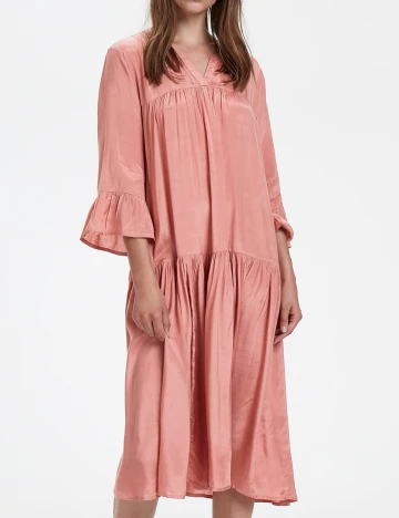 Rochie medie Kaffe, roz
