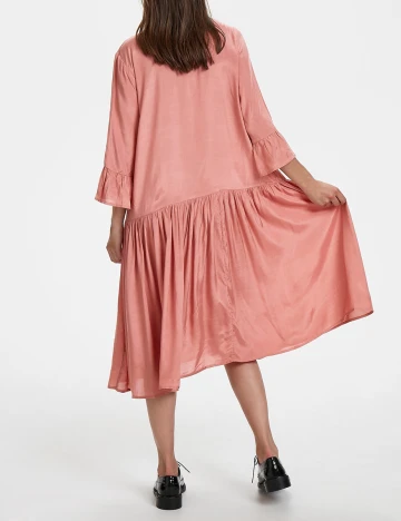 Rochie medie Kaffe, roz