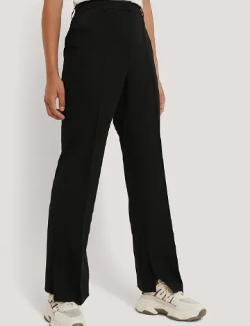 Pantaloni NA-KD, negru Negru