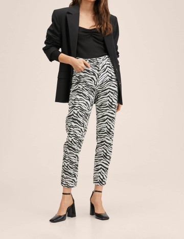 Pantaloni Mango, animal print