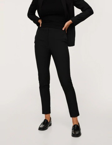 Pantaloni Mango, negru