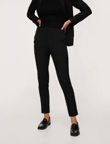 Pantaloni Mango, negru