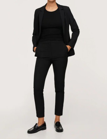 Pantaloni Mango, negru