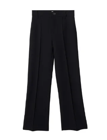 Pantaloni Mango, negru Negru