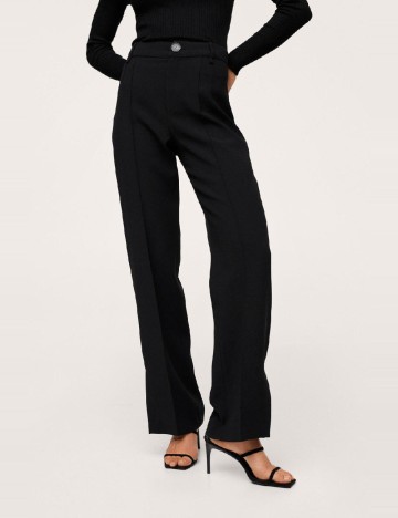 Pantaloni Mango, negru