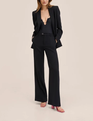 Pantaloni Mango, negru