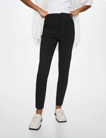Pantaloni Mango, negru