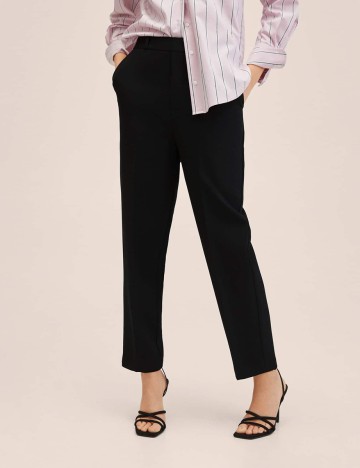 Pantaloni Mango, negru