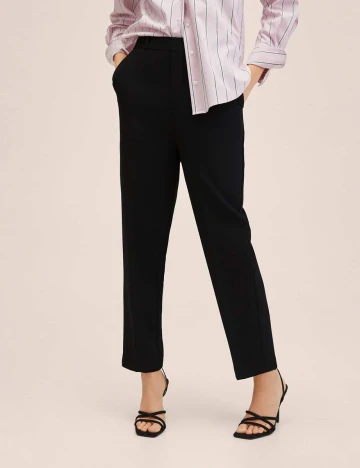 Pantaloni Mango, negru