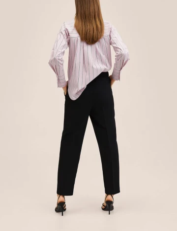 Pantaloni Mango, negru