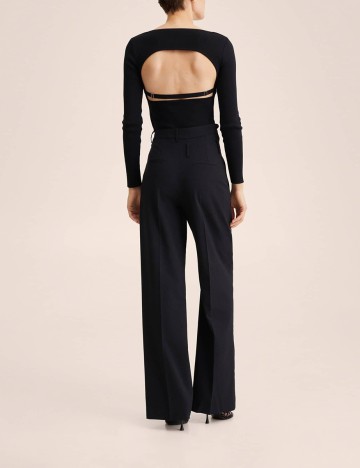 Pantaloni Mango, negru