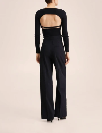 Pantaloni Mango, negru