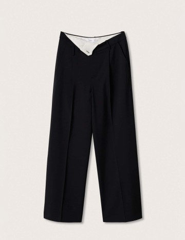 Pantaloni Mango, negru