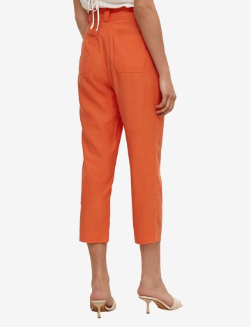 Pantaloni Comma, portocaliu