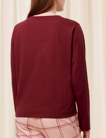 Bluza de pijama Triumph, visiniu