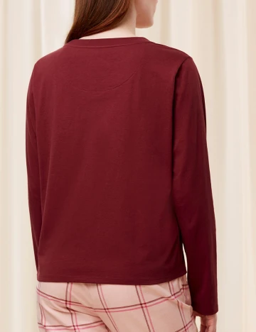 Bluza de pijama Triumph, visiniu Rosu