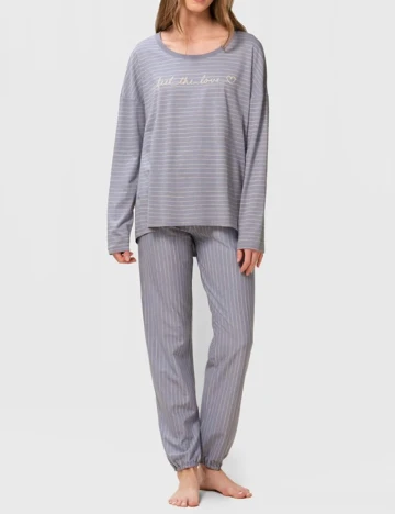 Pijama Triumph, albastru Albastru