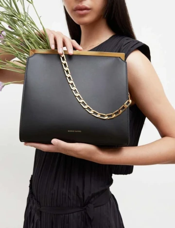 Geanta Mansur Gavriel, negru Negru