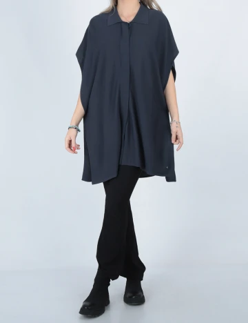 Poncho Comma, bleumarin