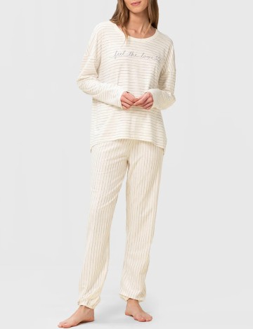 Pijama Triumph, crem