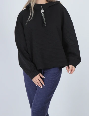 Hanorac Comma, negru