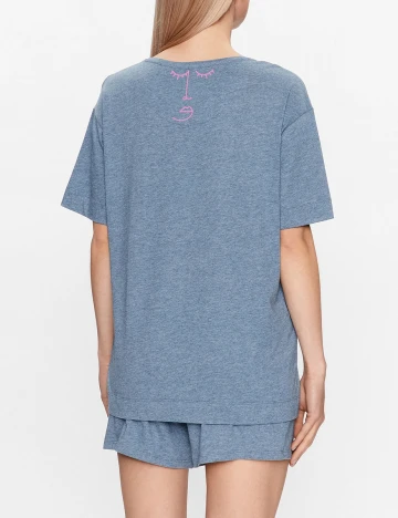 Pijama Triumph, albastru Albastru