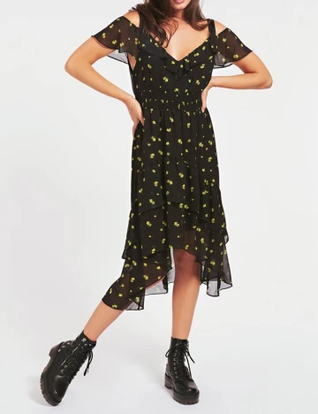 Rochie medie Guess, negru