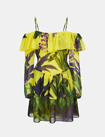 Rochie scurta Guess, galben
