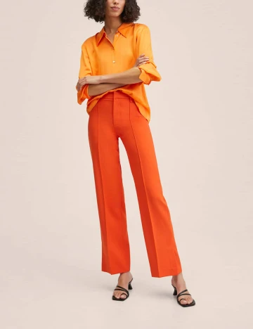 Pantaloni Mango, portocaliu Portocaliu