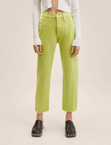 Blugi Mango, verde, 34