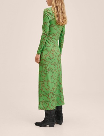 Rochie medie Mango, verde