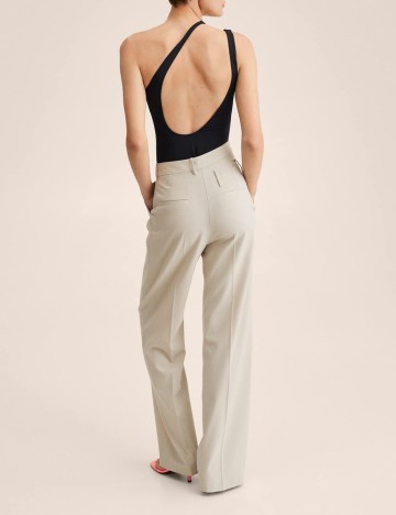 Pantaloni Mango, crem